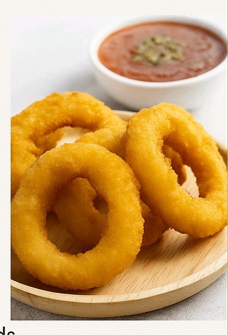 Battered onion rings