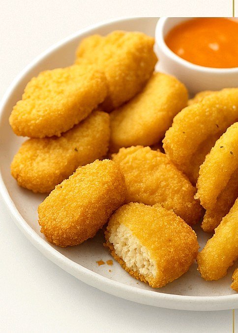 Predust coated nuggets