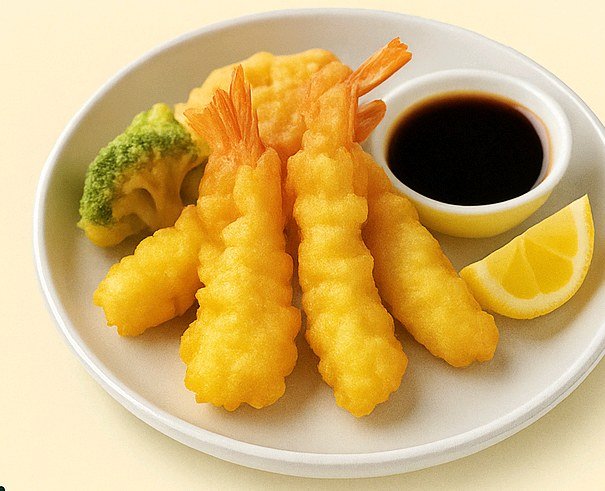 Tempura prawns